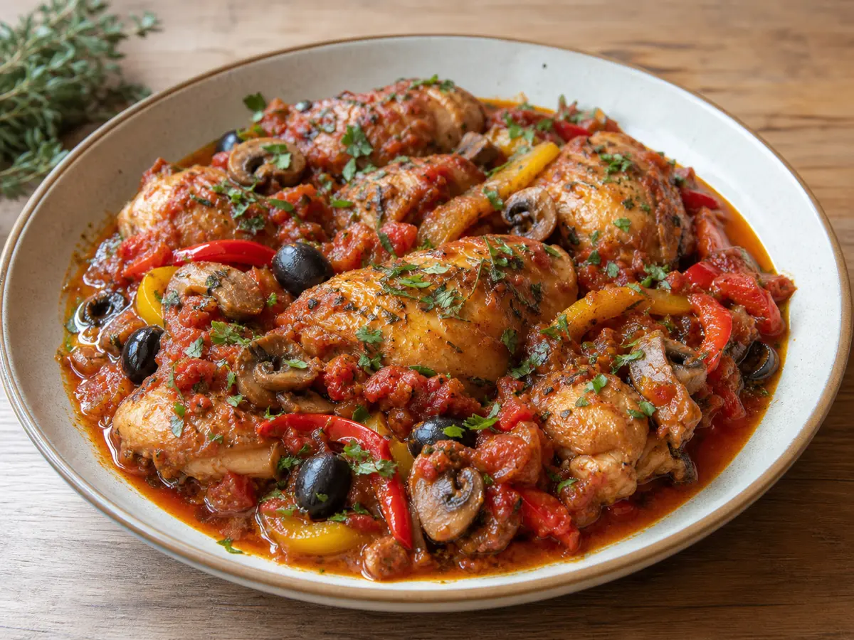 Курица каччаторе