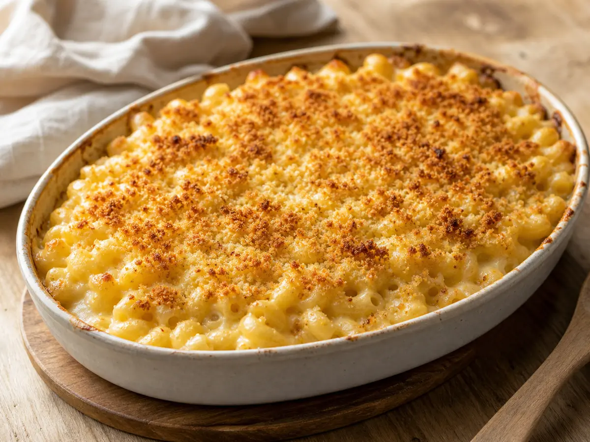 Макароны с сыром в духовке
