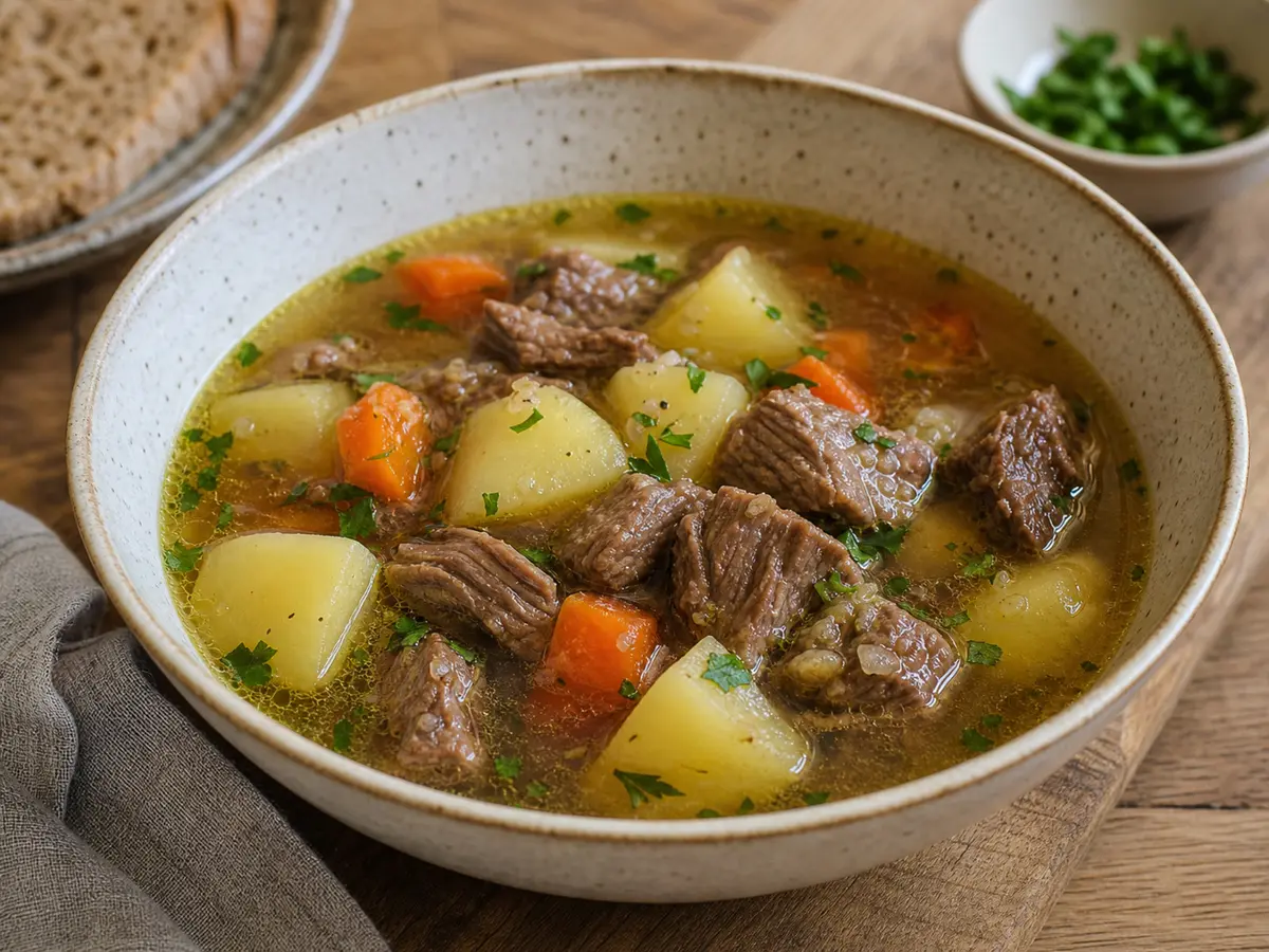 Суп из говядины – вкусный зимний суп