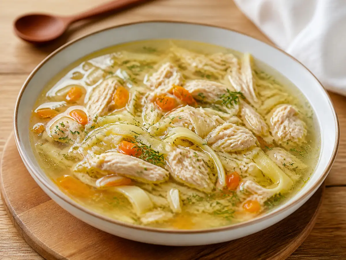 Токмач с курицей